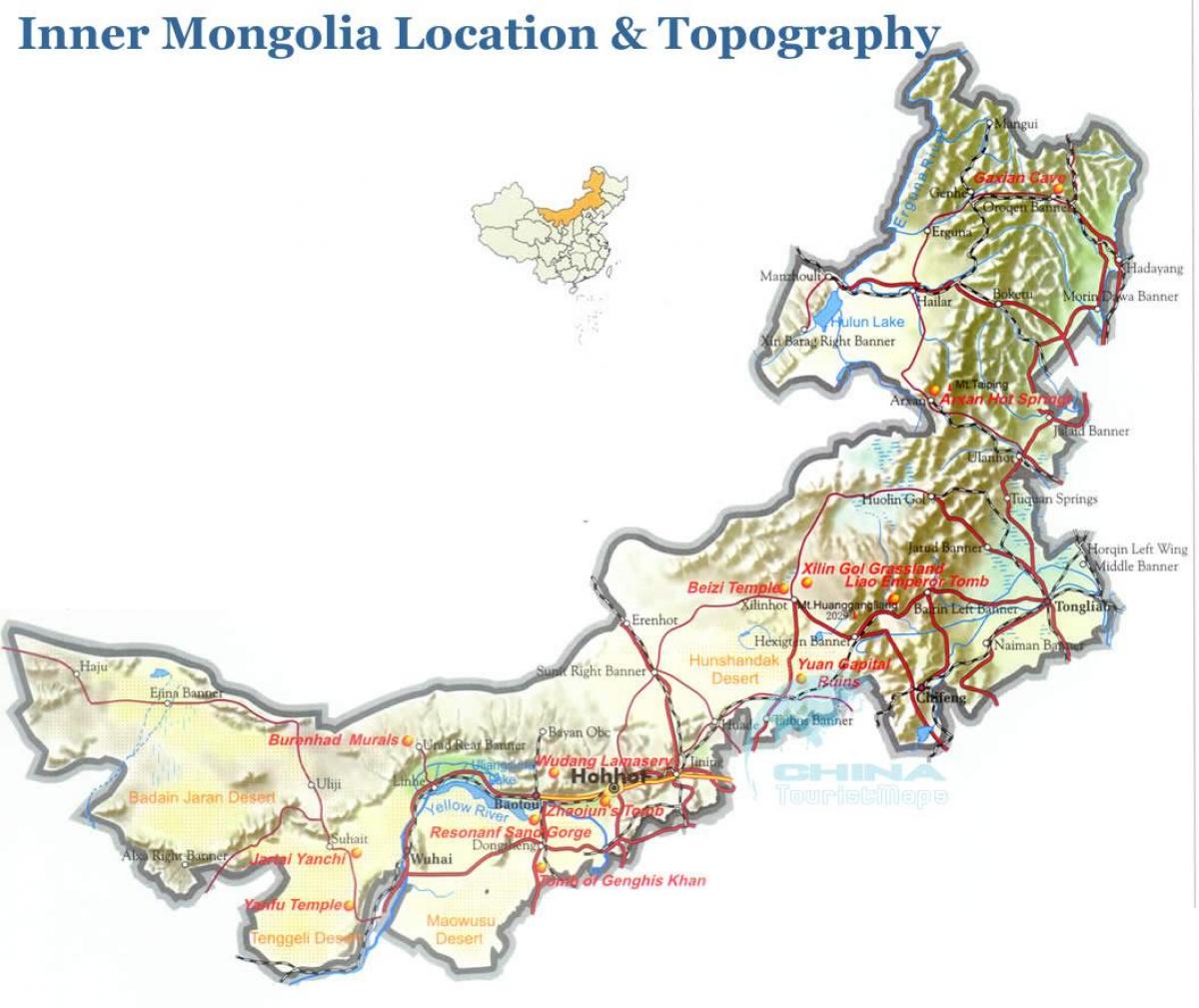exterior Mongòlia mapa
