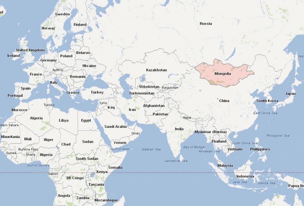 mapa de Mongòlia mapa àsia