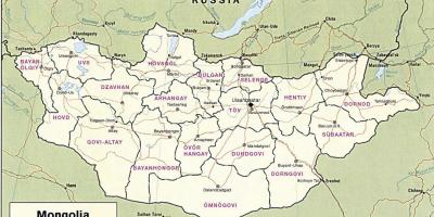 Mapa de mongòlia estepa