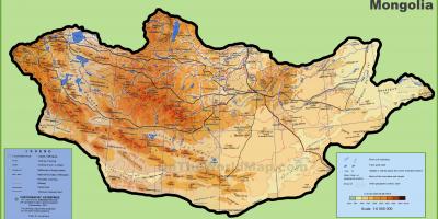 Mongòlia mapa de localització