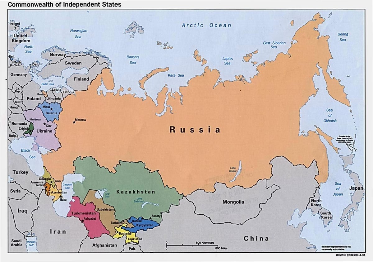 mapa de rússia, Mongòlia