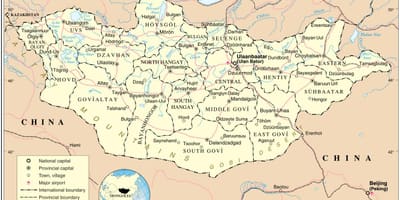 Mongòlia país mapa