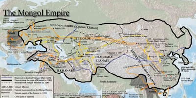 Mongòlia història mapa