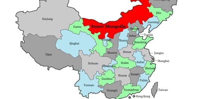 Mapa de la regió de Mongòlia