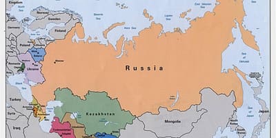 Mapa de rússia, Mongòlia